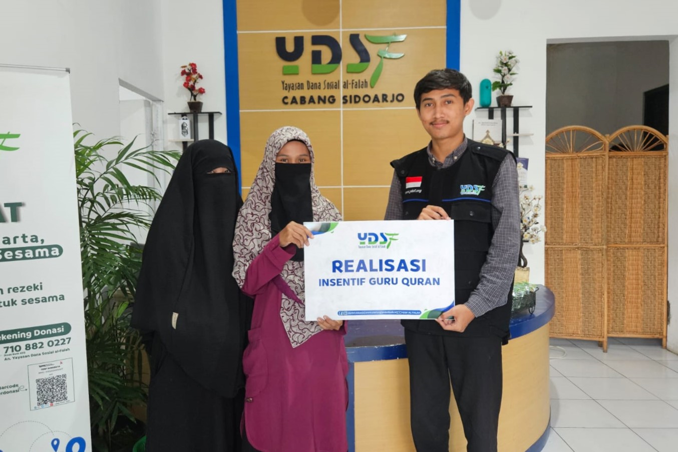 Salurkan Insentif Guru Quran untuk Dua Lembaga di Sidoarjo